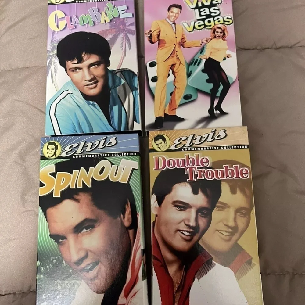 Vintage Elvis VHS HiFi Collection Box with 4 Movies